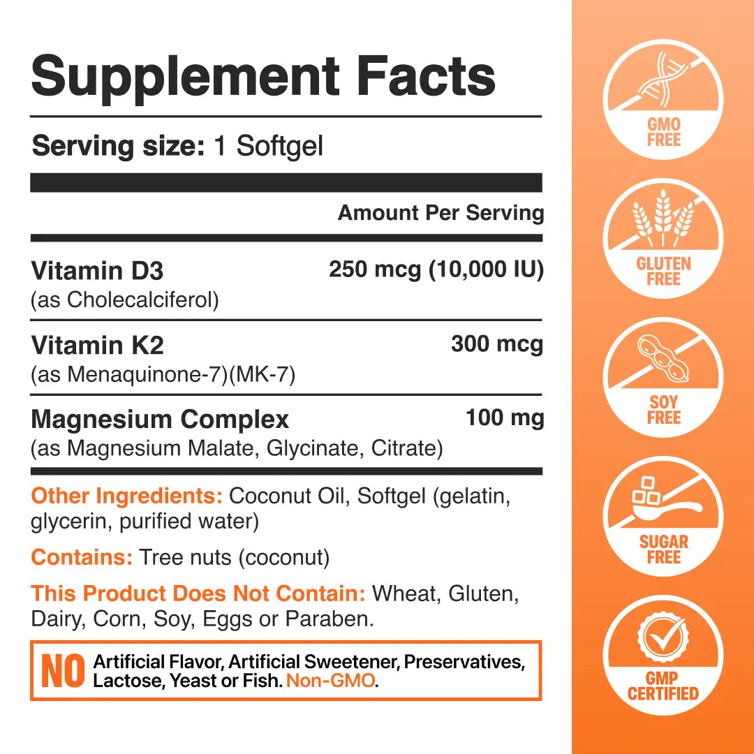 High-Potency Vitamin D3 & K2